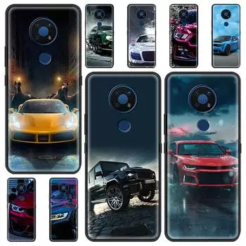 Мягкий чехол для Nokia 2,2 2,3 3,2 4,2 6,2 7,2 1,3 5,3 8,3 5G 2,4 3,4 C3, роскошный силиконовый чехол для телефона, крутой автомобиль Nokia 2.2