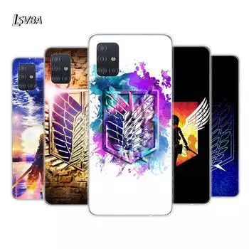 Мягкий чехол для телефона Anime Attack On Titan для Samsung Galaxy A01 A11 A12 A22 A21S A31 A41 A42 A51 A71 A32 A52 A72 A02S Samsung A01