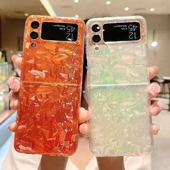 Мягкий чехол для телефона Dream Glass Fragment для Samsung Galaxy Z Flip 3 4 5g задняя крышка For Samsung Z Flip 4
