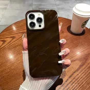 Мягкий чехол для телефона с волнистым узором карамельного цвета для iPhone 11 12 13 14 15 Pro Max X Xs Max XR 7 8 Plus SE противоударный чехол-бампер For SE 2020(2022)
