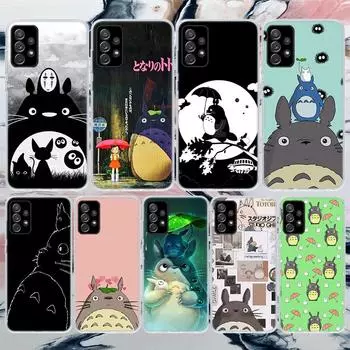 Мягкий чехол для телефона Totoro Studio Ghibli с аниме для Samsung Galaxy A52 A53 A12 A13 A22 A23 A32 A33 A72 A73 5g A02s A03s A50s с узором Samsung A32 5G