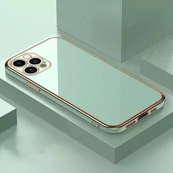 Мягкий чехол из ТПУ с 6D покрытием для iPhone 15 14 13 12 11 Pro Max XR XS X 7 8 Plus SE Mini 6S, силиконовый бампер, задняя крышка для телефона For iPhone 14