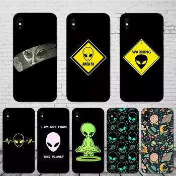 Мягкий чехол из ТПУ с забавным дизайном «Чужой» для Iphone SE 2020 12 Mini X XR 11 Pro Max 7 6 8 6S Plus, задняя крышка XS 5 Mobile Shell iPhone SE2020