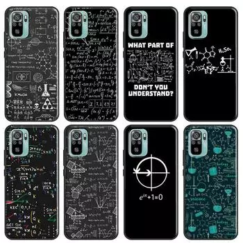 Мягкий чехол Science Math Physics Formulas для Redmi 9A 8A 7A 6A 9 9C для Xiaomi Redmi Note 9 10 Pro 8 7 6 8T 9S K40 Redmi 6