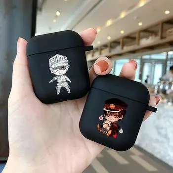 Мягкий черный силиконовый чехол с милыми аниме-фигурками для Apple Airpods Pro 3 2 1 Pro2, Bluetooth, беспроводные наушники, чехлы для Airpod
