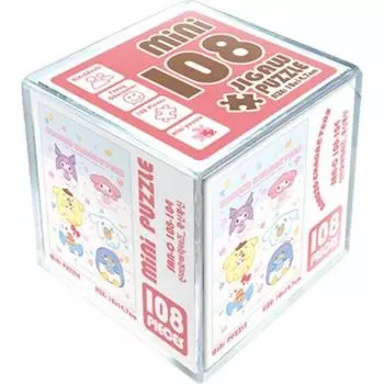 Мягкий мини-пазл Sanrio Персонажи SAN-C108-104, 108 деталей, разные цвета Пазл, Детские игры, Развивающие игрушки