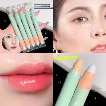 Мягкий натуральный консилер Pen Sleeper Silk Pen Долговечное водостойкое ленивое покрытие, пятна от прыщей, темные круги под глазами, веснушки, осветляющий студенческий макияж 01#