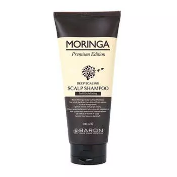 Мягкий отшелушивающий шампунь Baron Moringa Deep Scaling Scalp 200 мл 1 шт./2 шт. 1Pc