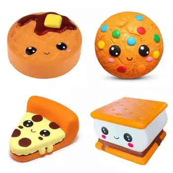 Мягкий шоколадный бисквит, сырный хлеб, серия PU Squishies, медленно растущий крем, ароматный Непоседа, антистрессовые детские игрушки, подарок