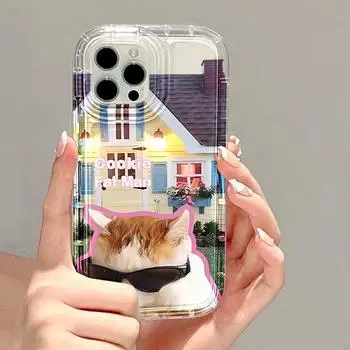 Мягкий силиконовый чехол с милым котом для Iphone 14 11 12 13 Pro Max, чехол для iPhone Xs Max Xr X 6 6s 7 8 14 Plus Se 2020, прозрачный чехол SE 2020 SE 2022