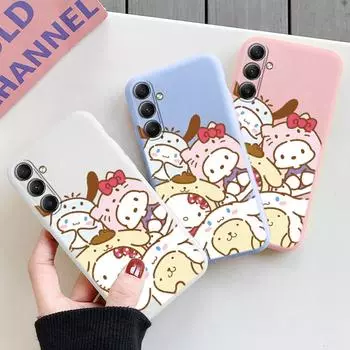 Мягкий силиконовый чехол с рисунком из мультфильма для Samsung A55 M35 S24 Xiaomi Redmi Note 13 Pro 13C iPhone Huawei Honor Realme Camera Защитный противоударный чехол Samsung Galaxy S9 Plus синий