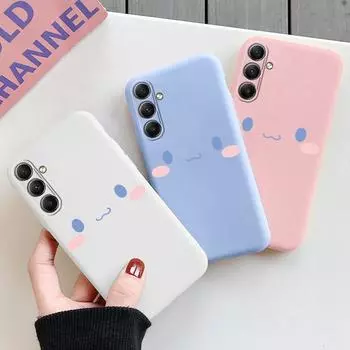 Мягкий силиконовый чехол с рисунком из мультфильма для Samsung A55 M35 S24 Xiaomi Redmi Note 13 Pro 13C iPhone Huawei Honor Realme Camera Защитный противоударный чехол Samsung Galaxy S9 Plus синий