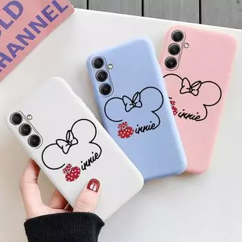 Мягкий силиконовый чехол с рисунком из мультфильма для Samsung A55 M35 S24 Xiaomi Redmi Note 13 Pro 13C iPhone Huawei Honor Realme Camera Защитный противоударный чехол Samsung Galaxy S9 Plus белый