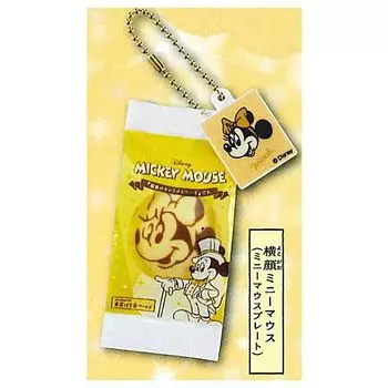 Мягкий талисман Микки Мауса Карамель Профиль Минни Маус Маус Gacha Gacha Капсульная игрушка Ginza Cake . [6. (Минни тарелка)] (один предмет)