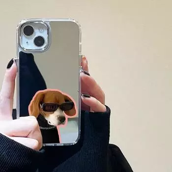 Мягкий зеркальный чехол для телефона в Корейском стиле с милым котом для iPhone 11, чехол для iPhone 12 15 Pro Max 14 13 Pro XS XR X, милый противоударный чехол Fundas For iPhone 12 Pro