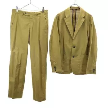 Mr.GOODMAN&PARTNERS made in Japan suit Setup M Brown tailored jacket Men s Used