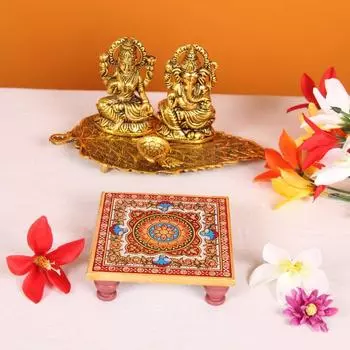 Мрамор Chowki с замысловатой цветочной росписью (10,2 см x 10,2 см x 2,55 см, набор из 2 шт., разноцветный)