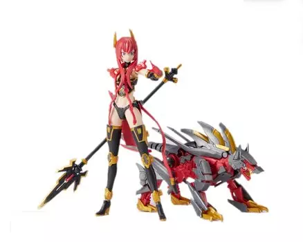 MS GENERAL [Shokonhime] TKB 01 Yang Jian & Haotian Dog [Red] 110 scale PVC & ABS assembled plastic model