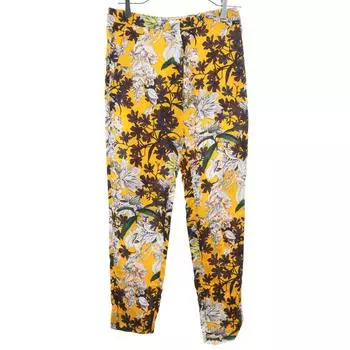 MSGM made in Italy Floral Long pants 38 Orange series Botanical Women Used