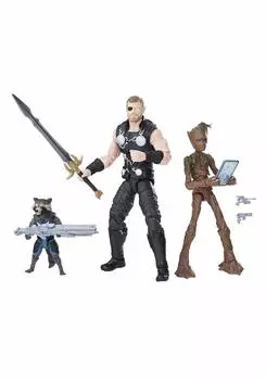 Мстители: Война бесконечности Marvel Legends 6-дюймовая фигурка 3 Ракета Грут набор/Тор & & [предмет]