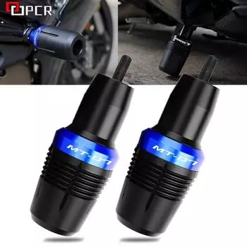 MT07 для Yamaha MT-07 MT 07 FZ07 Tracer 2014-2022 2023, ползунки для рамы мотоцикла, защитные аксессуары для защиты от падения Blue-MT07