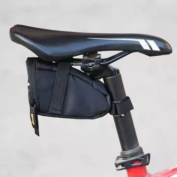 MTB Road Bicycle Storage Bag Bicycle Saddle Bag Bike Seat Bag Small Waterproof Storage Tail Pack Cycling Rear Seat Post Bag чёрный