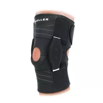 Mueller Knee Support Регулируемый шарнирный наколенник для левого и правого унисекс унисекс один размер подходит большинству 54557 чёрный