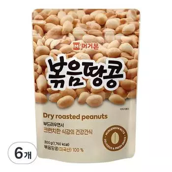 Mugerbone Roasted Peanuts, 300g, 6 pieces, Korean nuts