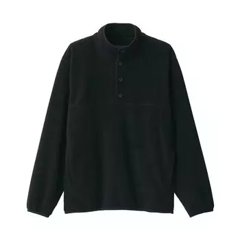MUJI Флисовый пуловер Изготовлен из Материала AB1NEA4A Черный L Мужской Мужской Мужской чёрный