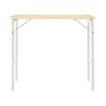 MUJI Стол из стальной трубы, цвет белый, складной 12132233