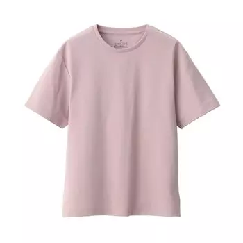 MUJI УФ-защита, впитывает пот, быстросохнущая, с коротким рукавом BK006A4A, дымчато-розовая, S, женская футболка для женщин