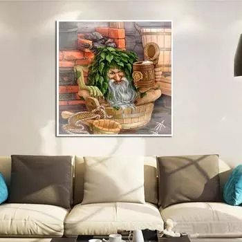 Мультфильм DIY 5D алмазная живопись Старая дриада Алмазная вышивка полный набор аниме наборы для вышивки крестом домашний декор подарок ручной работы Round 25x25cm