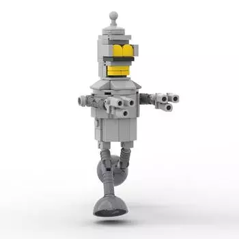 Мультфильм Futuramaeds Robots Bendered MOC 110PCS Bricks Building Blocks Kits Toys for Children Kids Gifts Assemble Figures