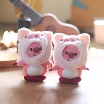 Мультфильм Loopys Милый головной убор Плюшевые куклы Подвеска Kawaii Аниме Рюкзак Подвеска Сумка Мягкий мягкий плюшевый брелок для девочек Подарки в виде сердца