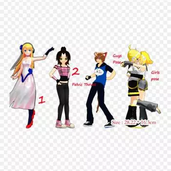 Мультфильм Mikumikudance Deviantart Термопереносная печать виниловые нашивки наклейки для одежды аппликации своими руками моющиеся нашивки