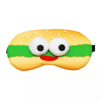 Мультяшная детская маска для глаз, повязка на глаза, блокирующая свет, удобный чехол, мягкий козырек для сна Milk Tea pattern