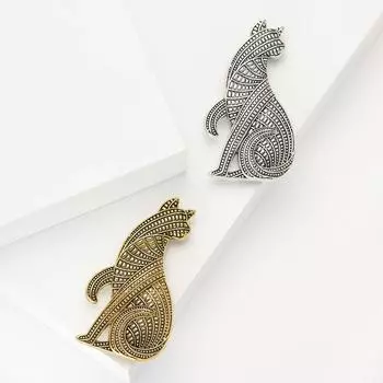 Мультяшный ретро сплав Farbos Cat Брошь Персонализированный креативный женский костюм кардиган корсаж ювелирные изделия булавка