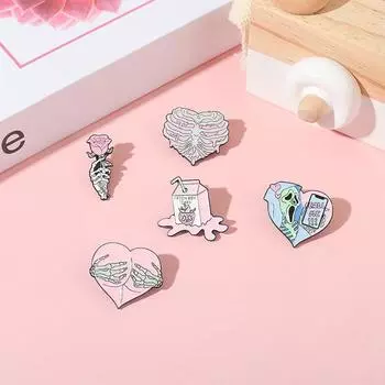 Мультяшный значок DIY Нежный Декоративный A