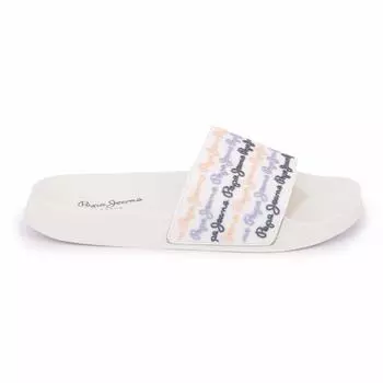 Белые шлепанцы с логотипом Женский PEPE JEANS 37 белый