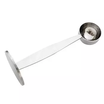 Multi-Function 1Pcs 2 In 1 Stainless Steel Measuring Coffee Spoon Powder Press Coffee Tool Tamper