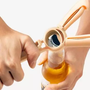 Multi-Function Beer Opener Comfortable Grip Beer & Bottle Opener Protective Cover Bar Tool & Drinkware Can Opener For Peeling