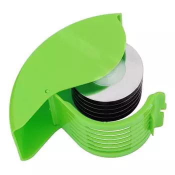 Multi-function Garlic Crusher Roller Knife Stainless Steel Garlic Food Cutter Cut Green Onions Pizza Cooking Kitchen Accessories зелёный