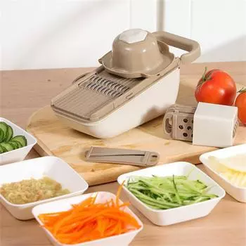Multi-function Tool Brown Blade Storage With Hand Guard Preferred Material Portfolio Design Kitchen Bar Supplies Grater Shredder