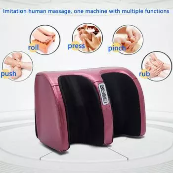 Multi functional automatic foot therapy machine, household kneading and hot compress foot massager, leg beauty machine чёрный