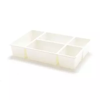 Multi Grids Makeup Storage Box Home Office Bathroom Desktop Container Cosmetic Sundries for Case белый