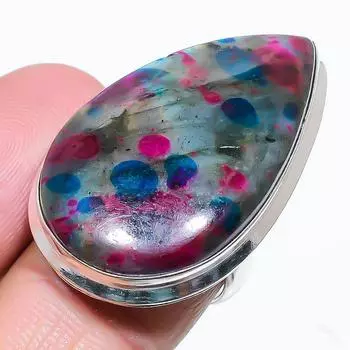 Multi Labradorite Gemstone 925 Sterling Silver Jewelry Ring Size 6.5 y6u52