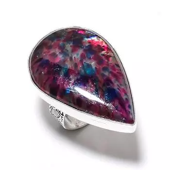 Multi Labradorite Gemstone Handmade 925 Sterling Silver Jewelry Ring Size 9 p5n63
