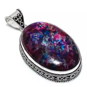 Multi Labradorite Gemstone Handmade 925 Sterling Silver Gift Pendant 2.64 s1t96