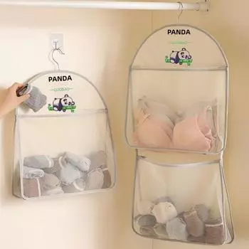 Multi-layer Storage Mesh Bag Wardrobe Hanging Save Space Socks Storage Bags Multi-function Large Capacity Dormitory Storage Tool