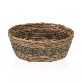 Multi-purpose basket Oval Versa s white straw (23 x 29 x 12 cm)